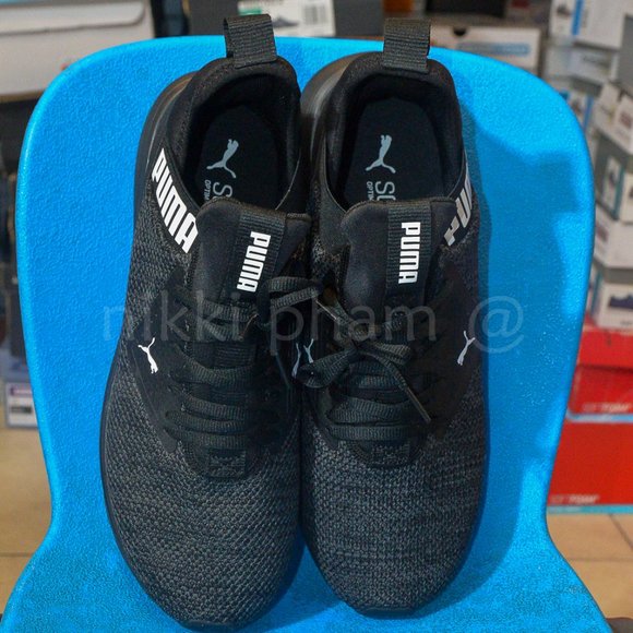 Puma Men Enzo Beta Woven shoes in black main image 4